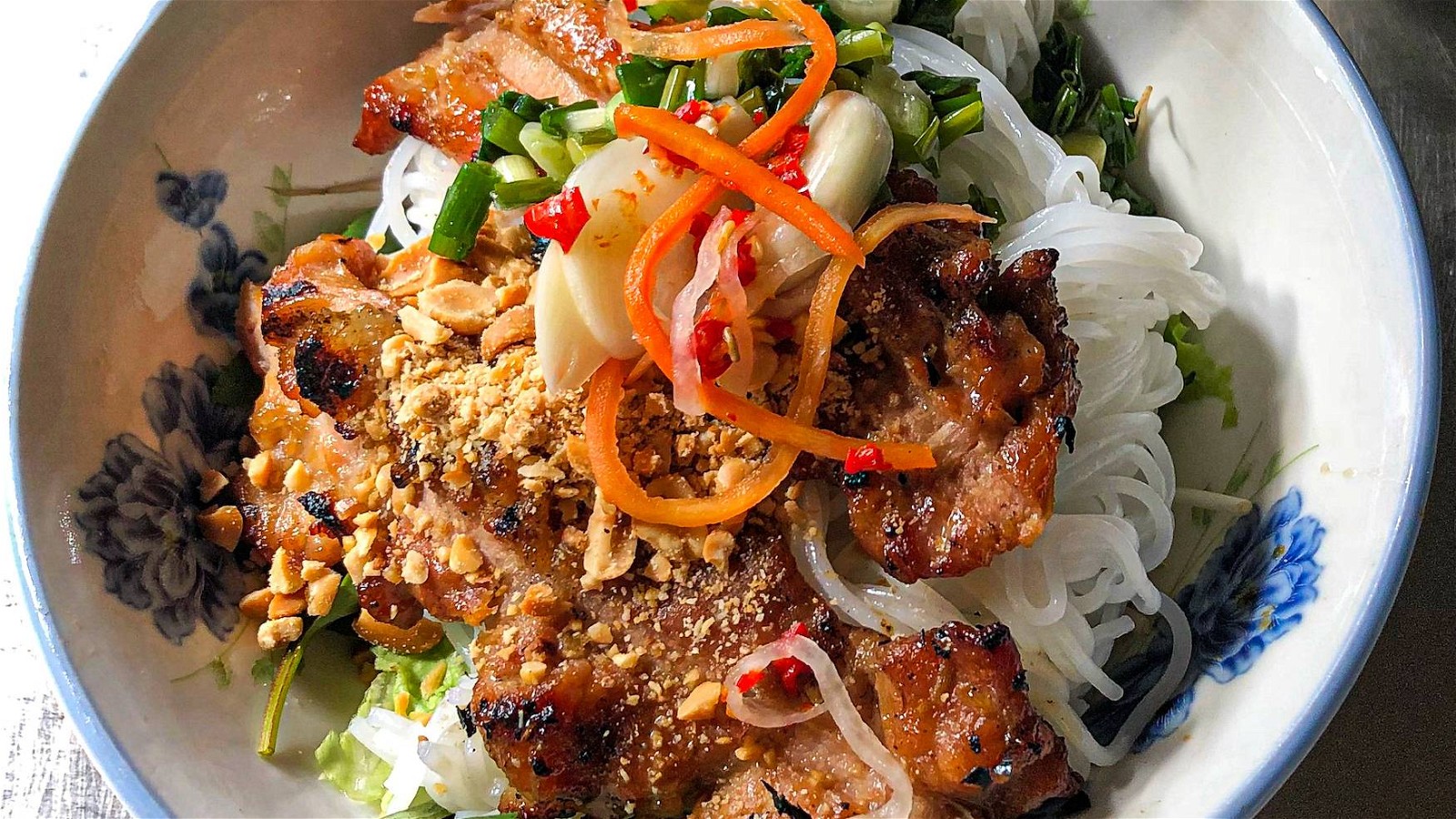 Image of Bún Nem Nướng (Vietnamese Sausage And Rice Noodle)