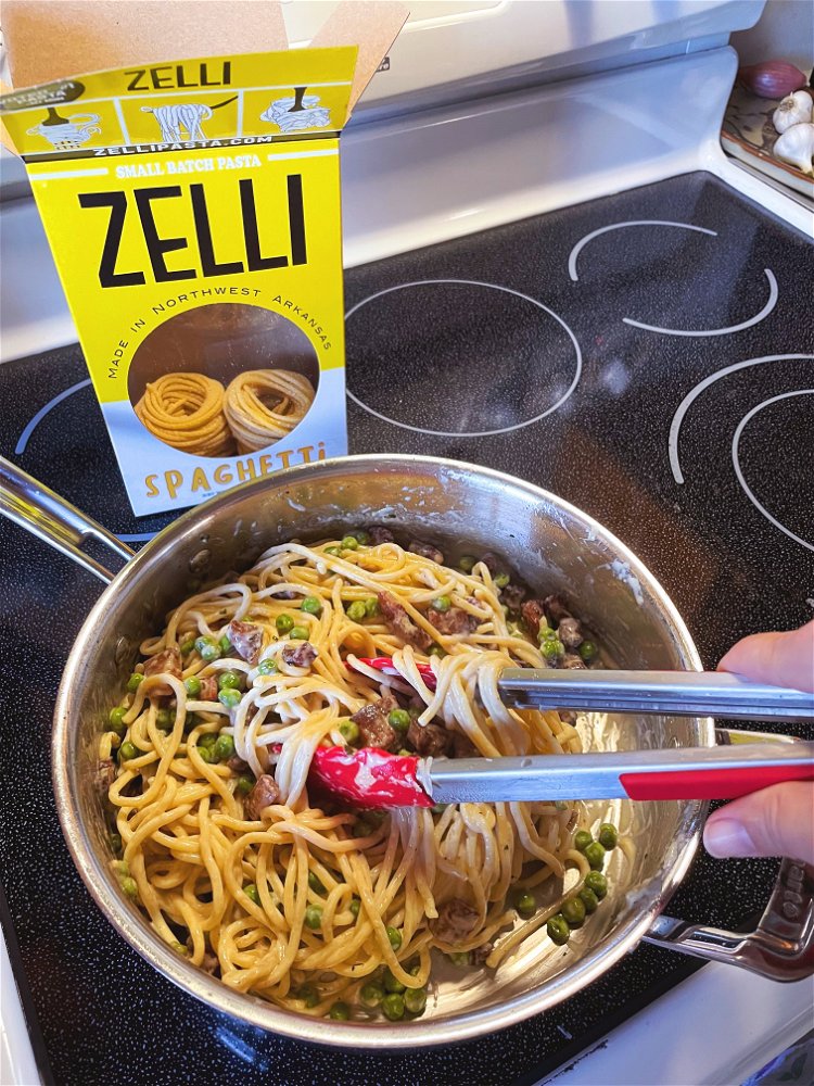 Image of Allow pasta to finish cooking in your sauce for a...