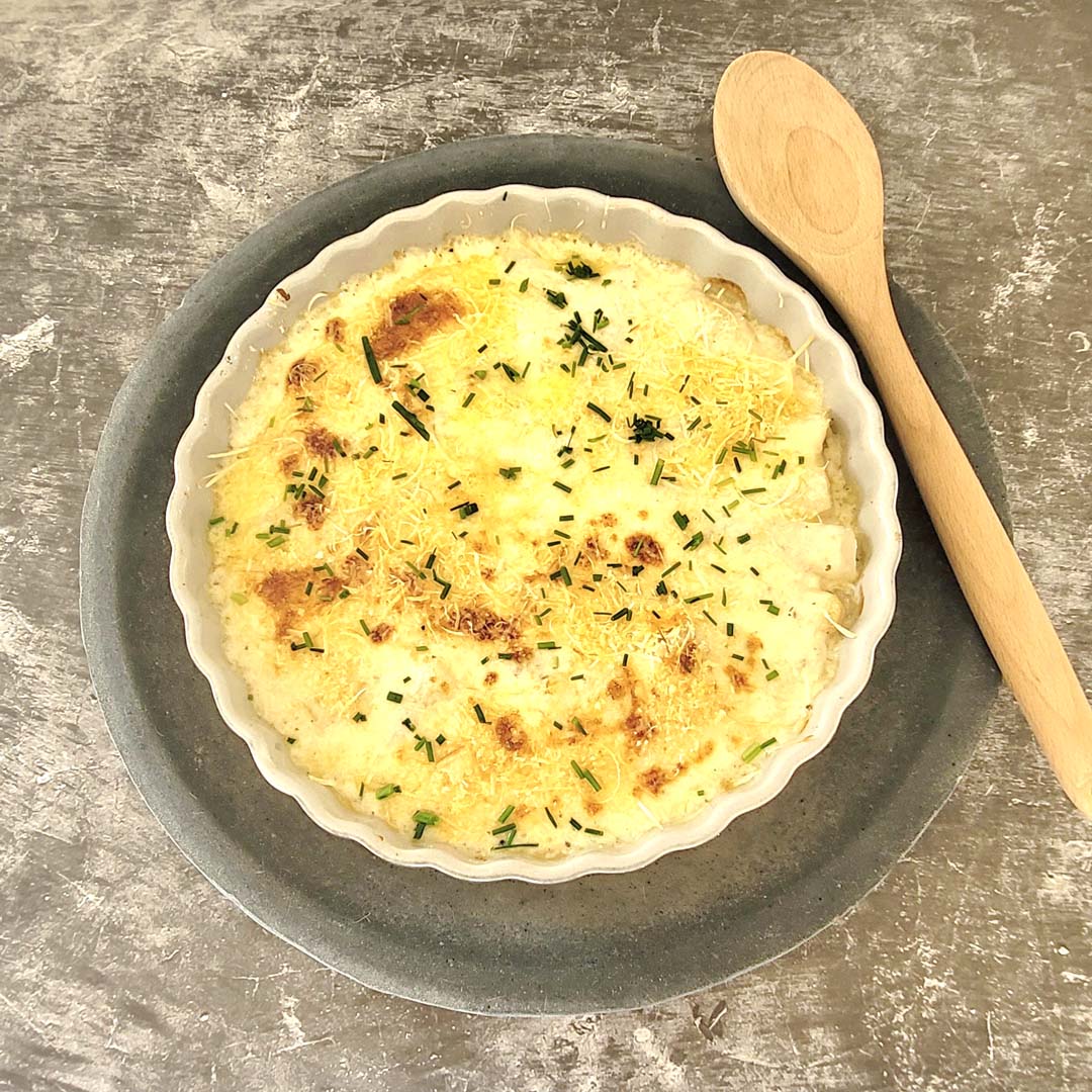 Schwarzwurzel-Kartoffelauflauf mit Green Garden, cremig & würzig