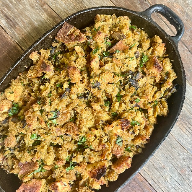 Image of Stuffing with Mushroom and Vadouvan
