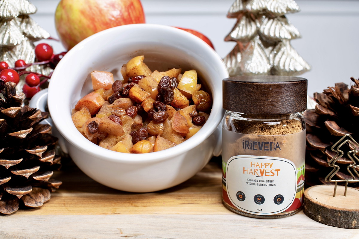 Happy Harvest Stewed Apples-(allergen friendly, gluten friendly, fodmap friendly, and vegan)