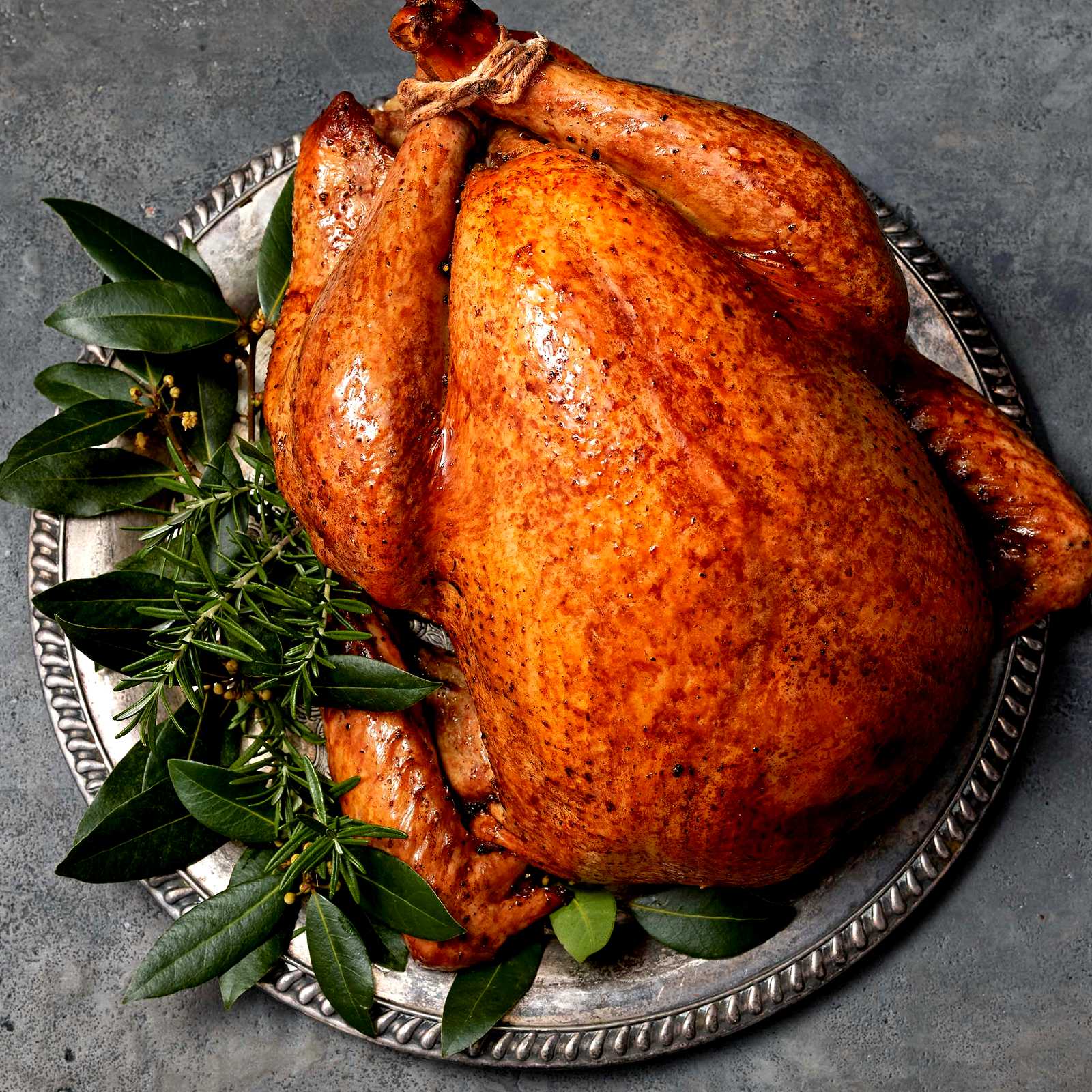 Image of Aromatic Roast Turkey with Bourbon Peppercorn Gravy