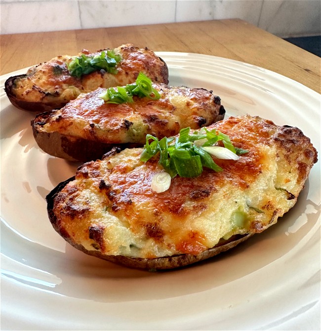 Image of Twice Baked Potatoes with Broccoli & Cheddar