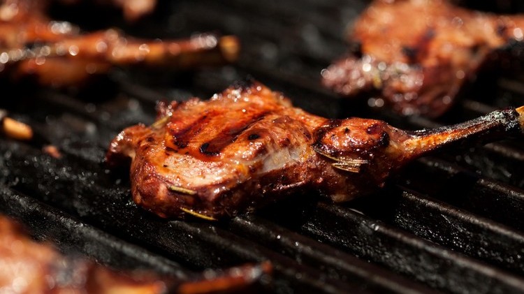 Image of Lamb Chops with Chilli Chickpeas and Spinach