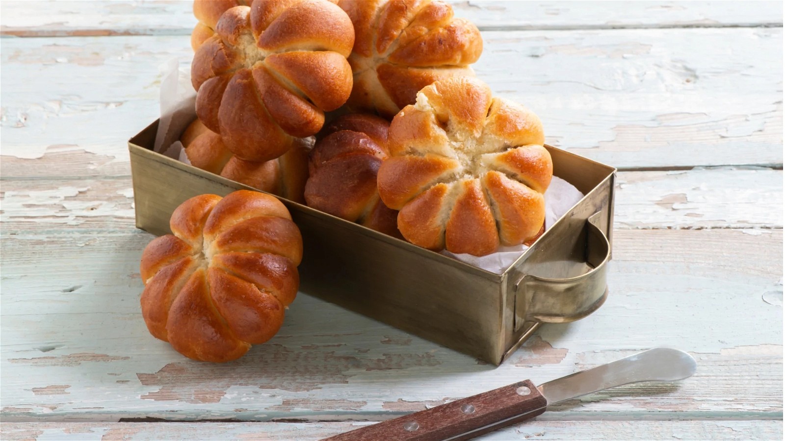 Image of Thanksgiving Brioche Pumpkin Buns Almost Too Beautiful to Eat