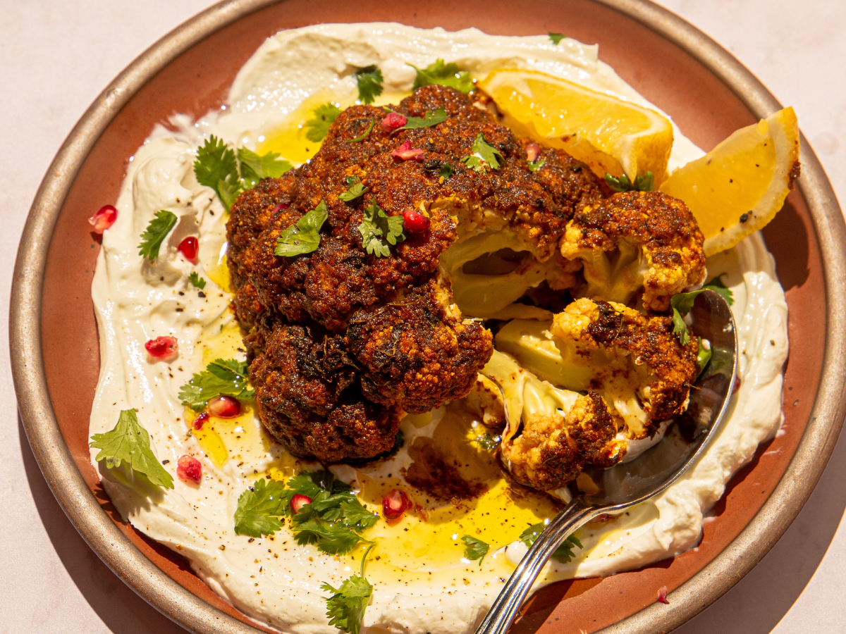 Whole Roasted Tandoori Cauliflower 