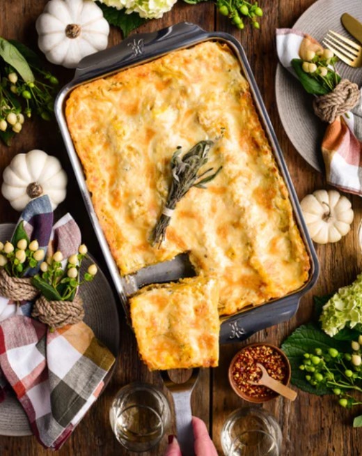 Image of Butternut Squash and Turkey Sausage Lasagna
