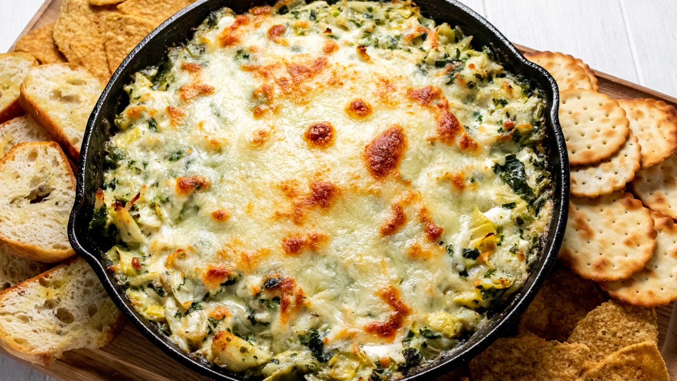 Image of Cheesy Crab Spinach Artichoke Dip