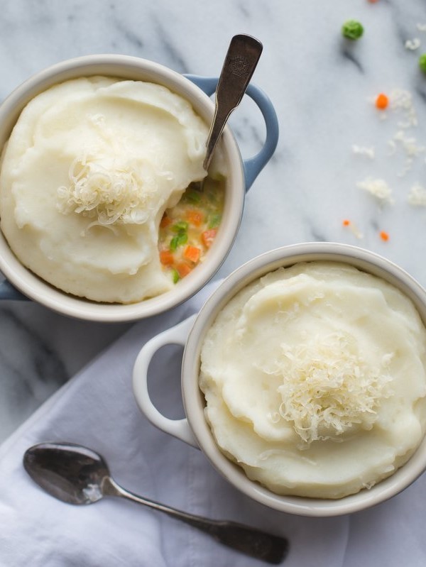 Image of Chicken and Cheddar Pot Pie with Mashed Potato Crust