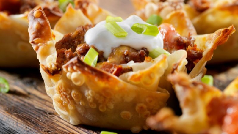 Image of Cheesy Taco Appetizer Cups