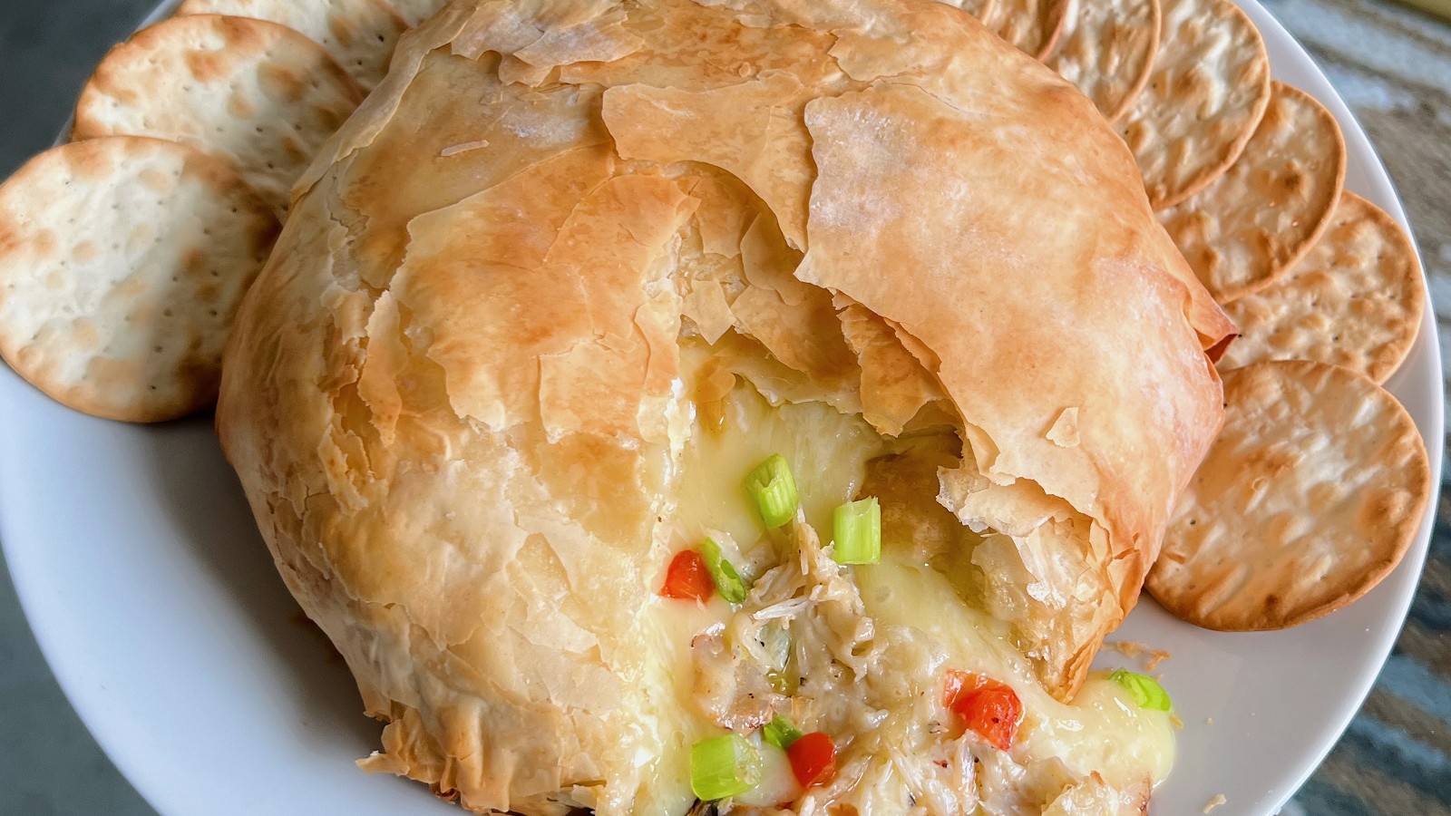 Image of Baked Brie with Crab