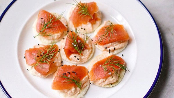 Image of Asian Salmon & Cream Cheese Canapes