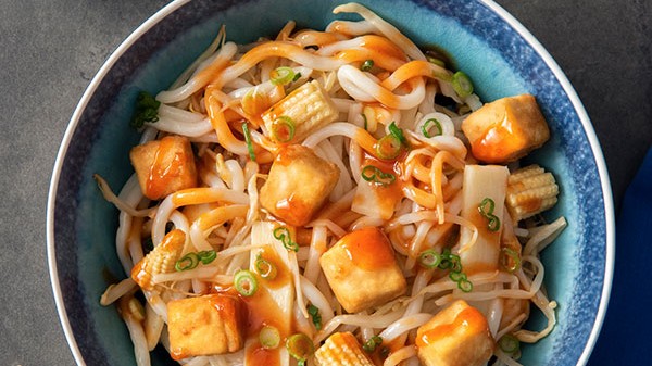 Image of Crispy Tofu with Spicy Plum Sauce