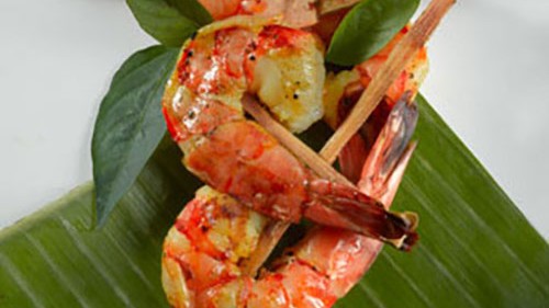 Image of Grilled Curried Shrimp Skewers