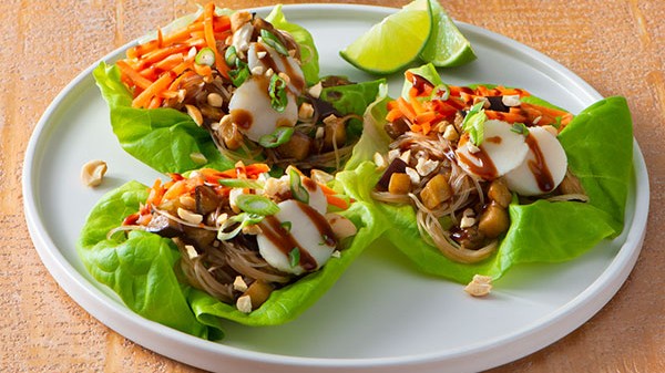 Image of Hoisin Eggplant Lettuce Wraps