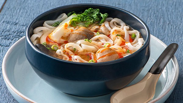 Image of Mushroom & Bok Choy Noodle Soup