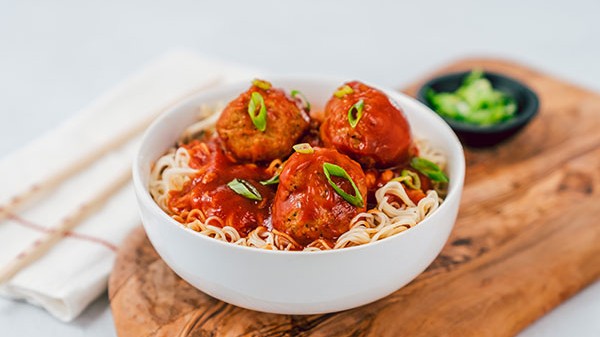 Image of Sweet and Sour Spaghetti & Meatballs