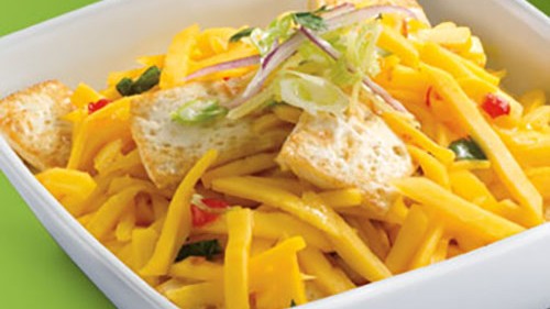 Image of Sweet and Tangy Mango Salad with Grilled Tofu