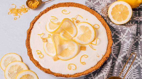 Image of No-Bake Lemon Ginger Cheesecake