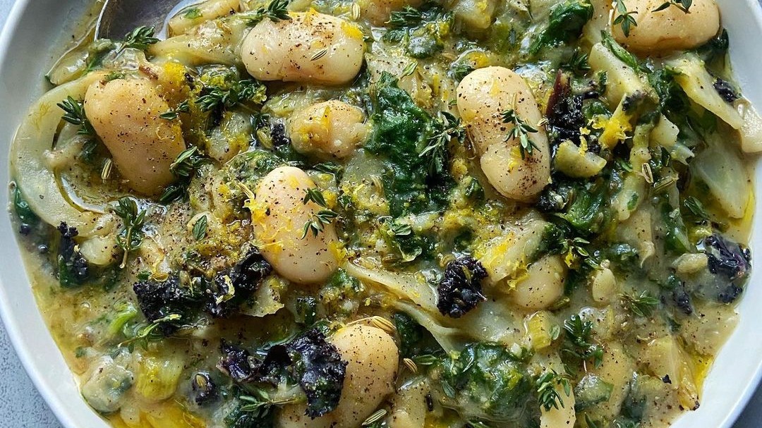 Creamy Beans, Fennel + Greens-image