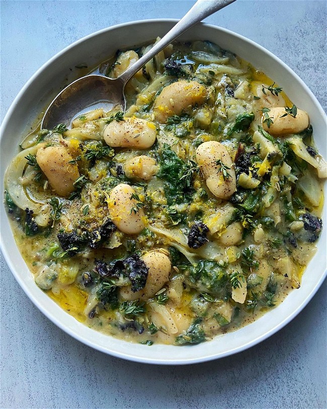 Image of Creamy Beans, Fennel + Greens