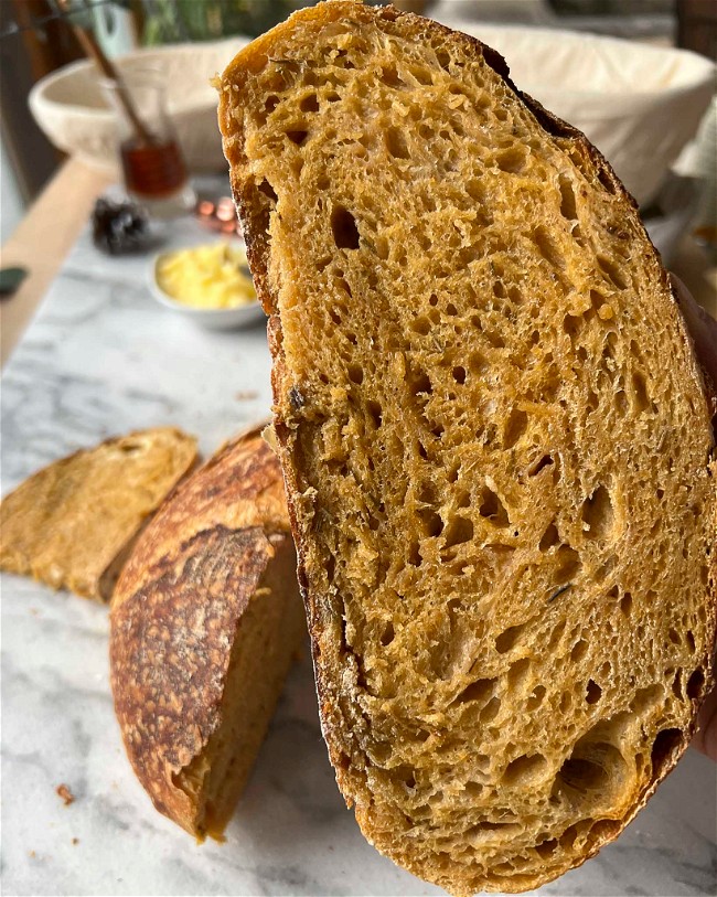 Image of Pumpkin Sourdough Bread