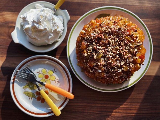 Image of Hot Honey Apple Upside Down Cake