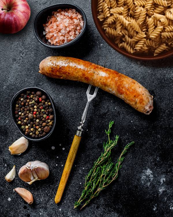Image of Chicken Apple Sausage Rotini with Maple-Roasted Roots & Arugula
