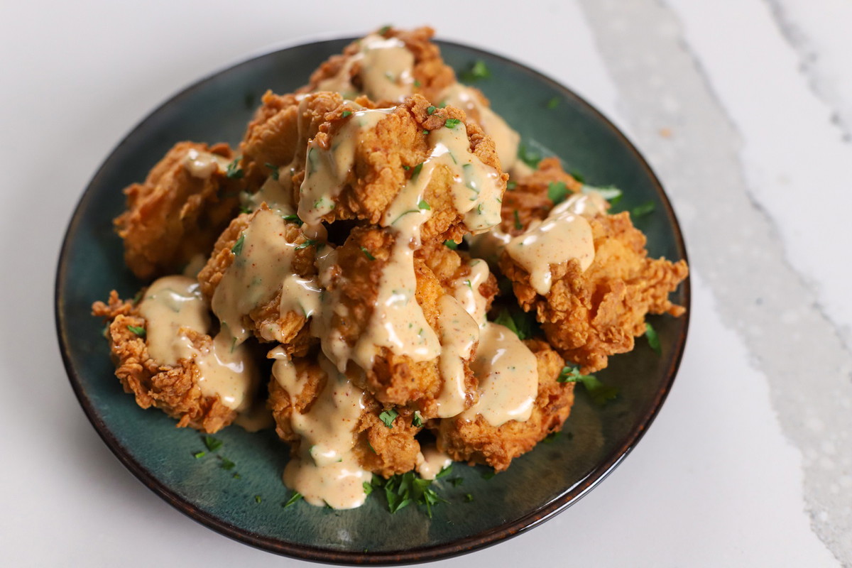 Fried Salmon Bites