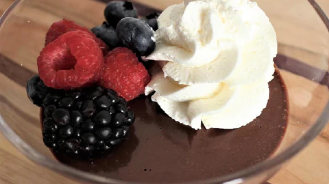 Image of Easy, No Bake Dark Chocolate Pot de Crème