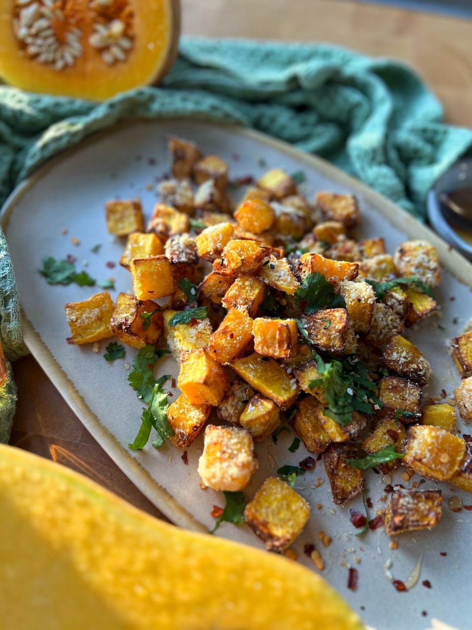 Hot Honey Butternut Bites