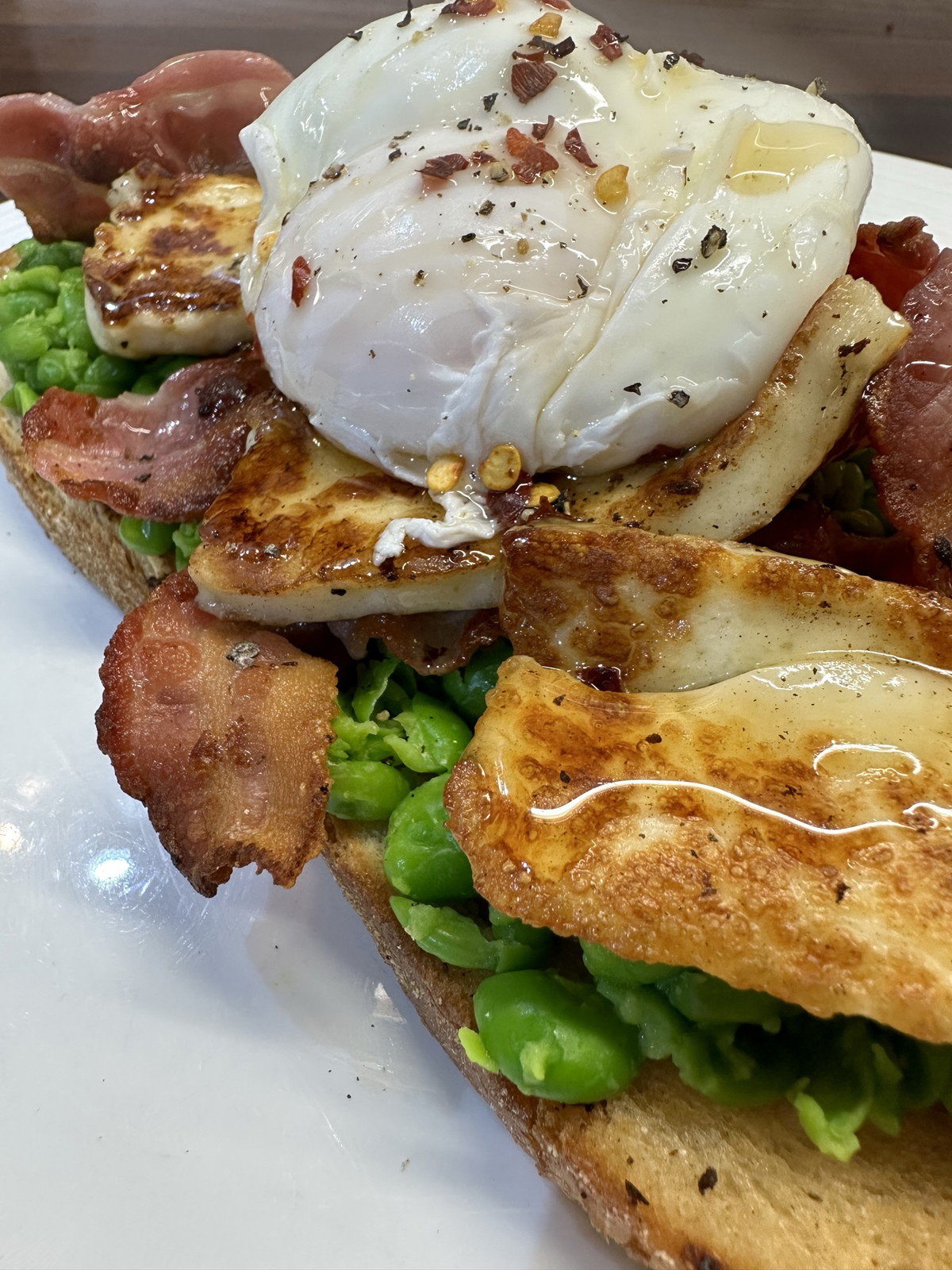 Bacon, Halloumi & Hot Honey