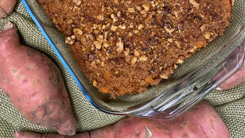 Healthy Sweet Potato Casserole