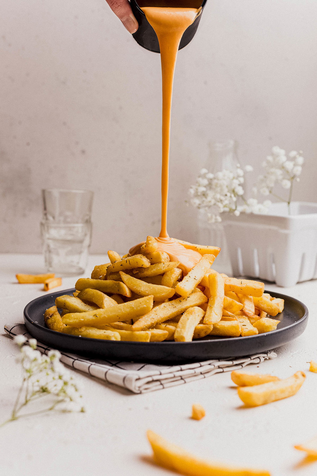 Dip de queso cheddar