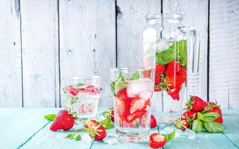 Strawberry Basil Water