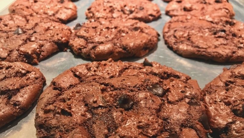 Image of Chocolate Cookie With Cacao Nibs And Flaky Salt