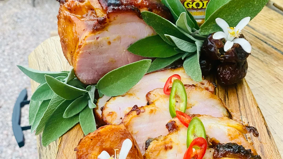 Image of Rotisserie Gammon with Fruity BBQ Sauce