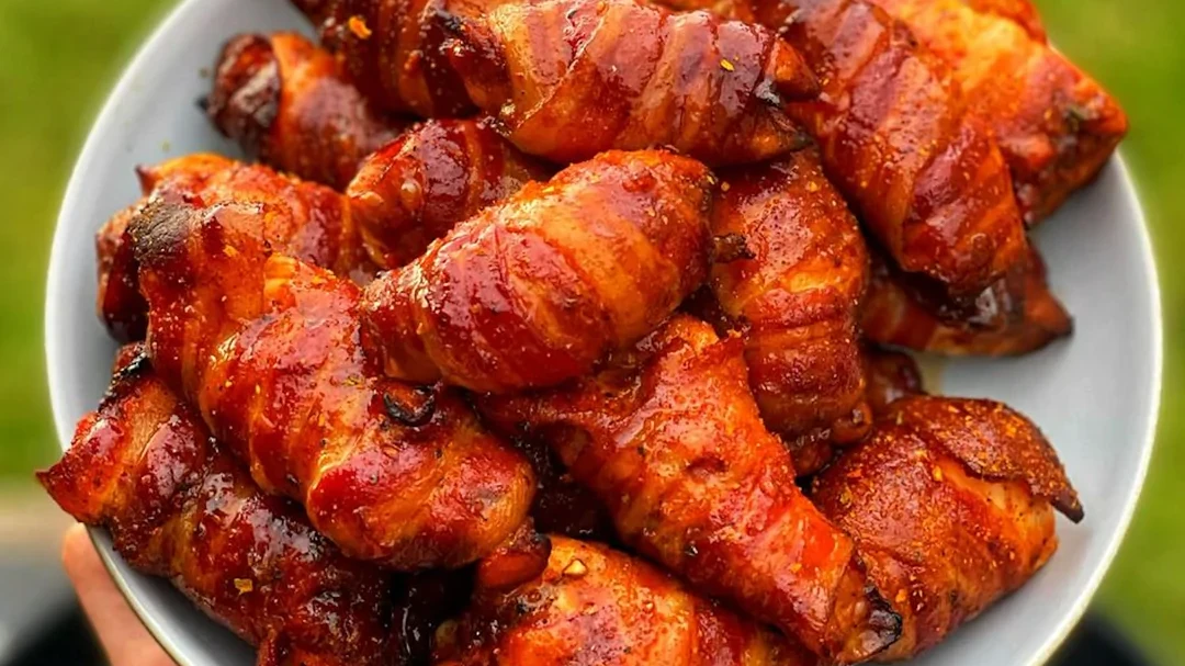 Image of Bacon Wrapped Chicken Thighs