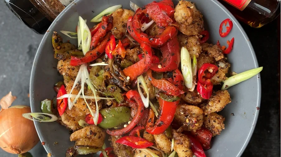 Image of Salt & Pepper Chilli King Prawns