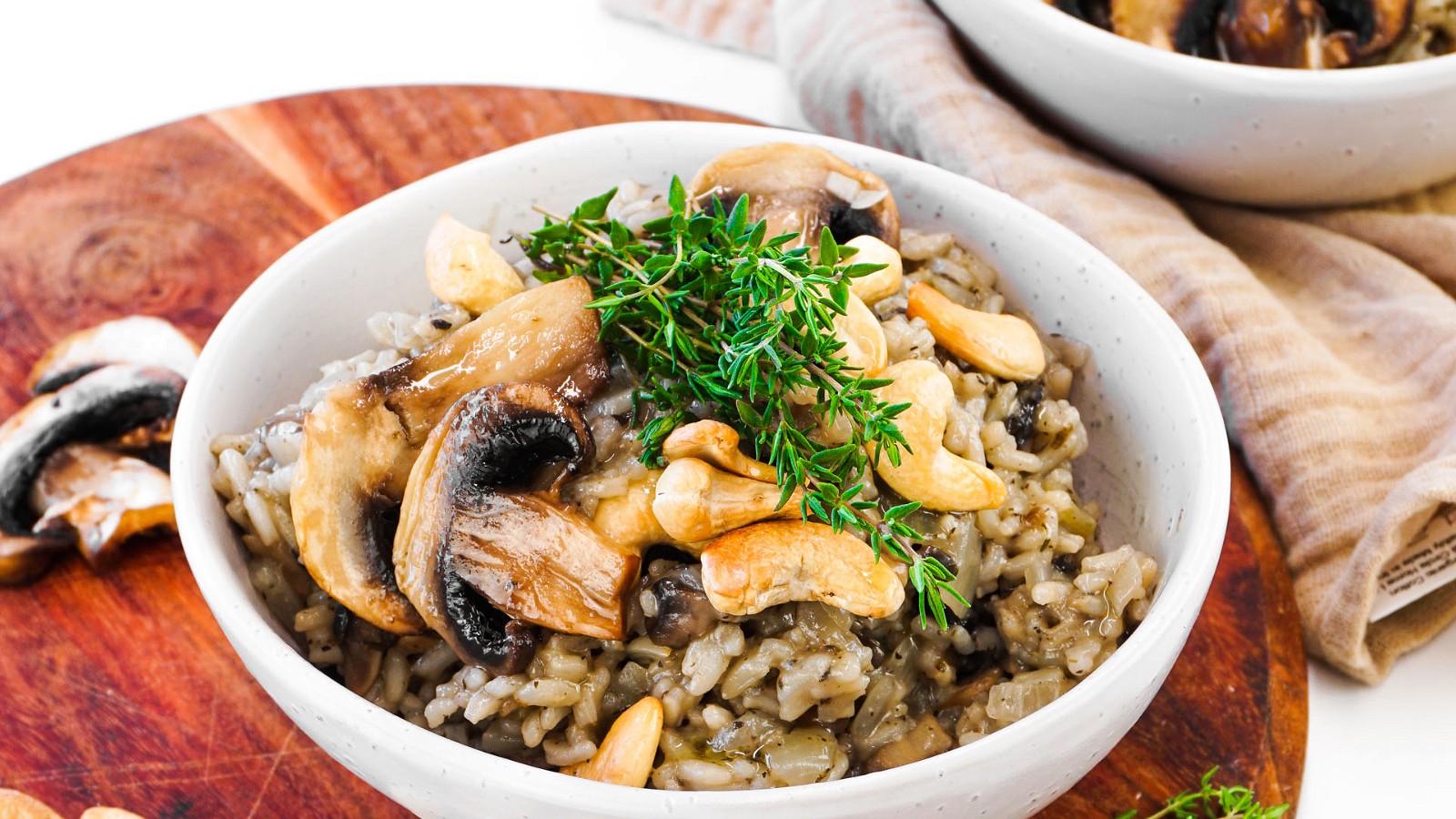 Image of Creamy Mushroom and Cashew Risotto