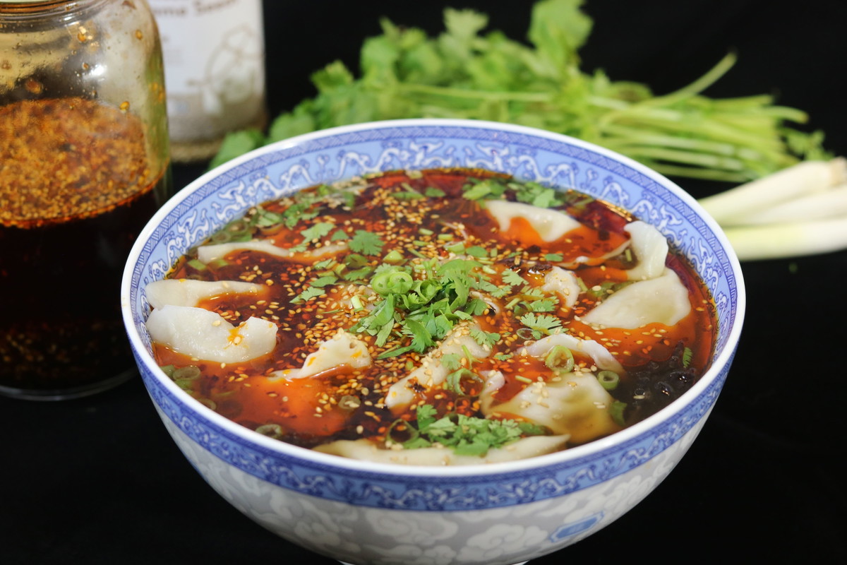 Hot and Sour Dumpling Soup