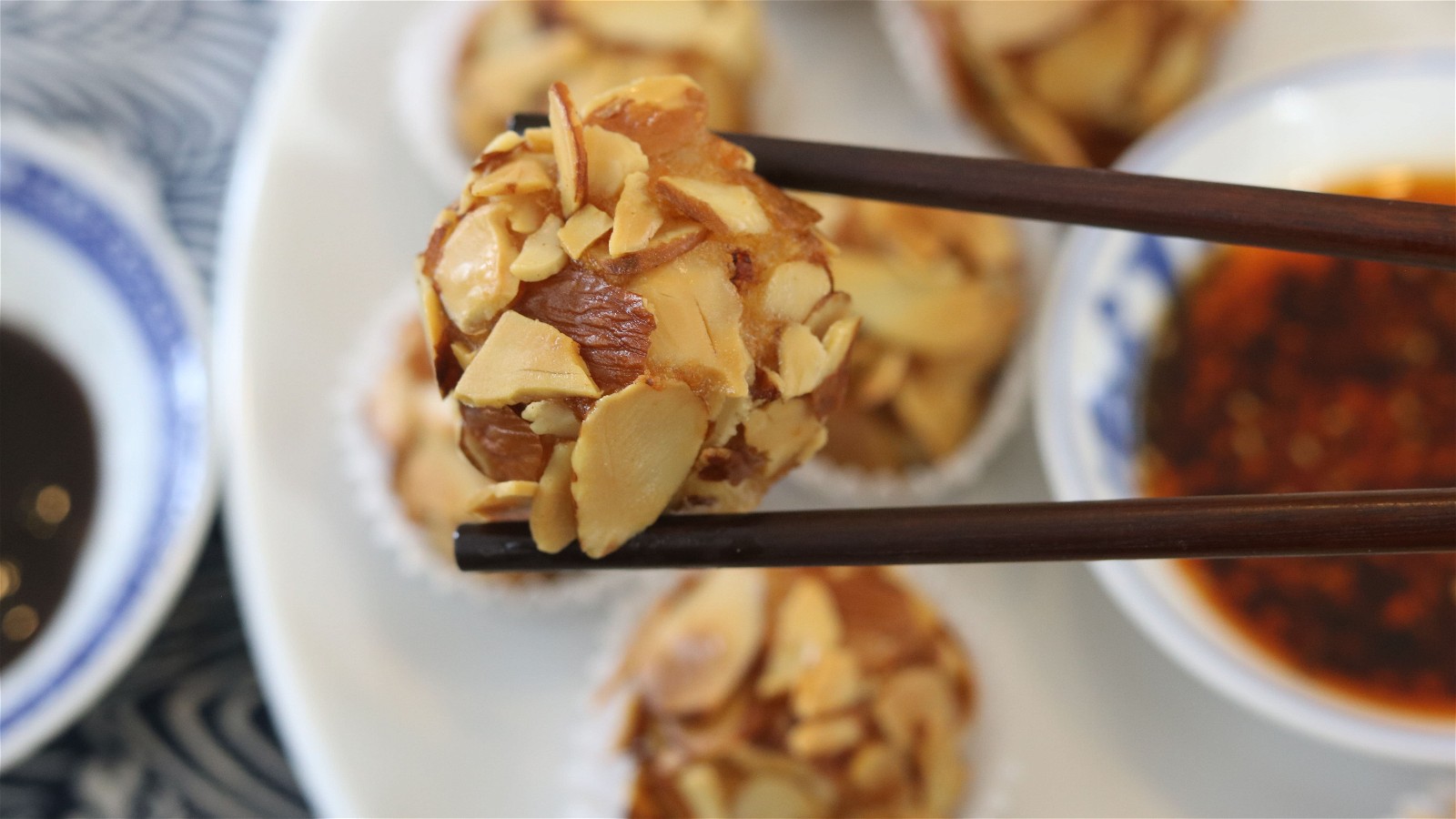 Image of Crispy Almond Covered Shrimp Balls