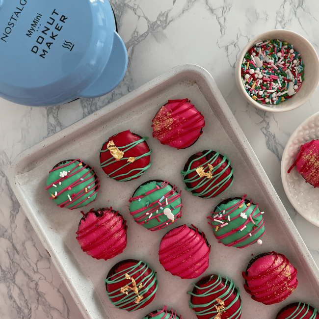 Image of CARAMEL STUFFED BROWNIE BITES 