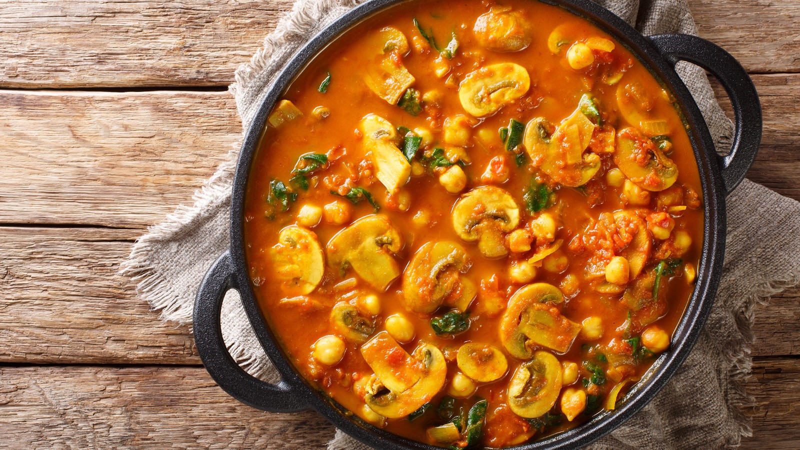 Image of Mushroom and Chickpea Curry