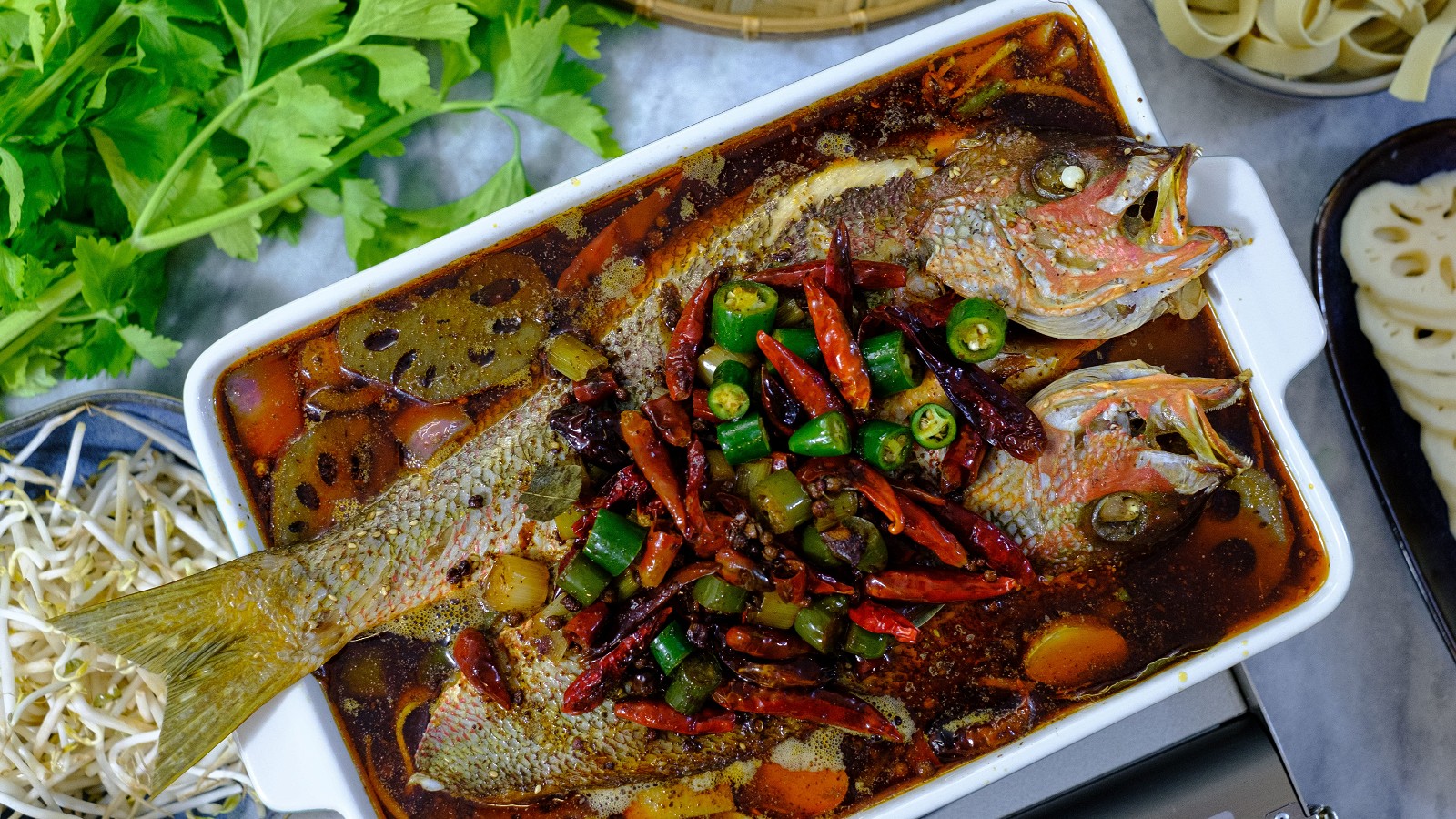 Image of Grilled Fish Hot Pot (四川麻辣烤鱼)