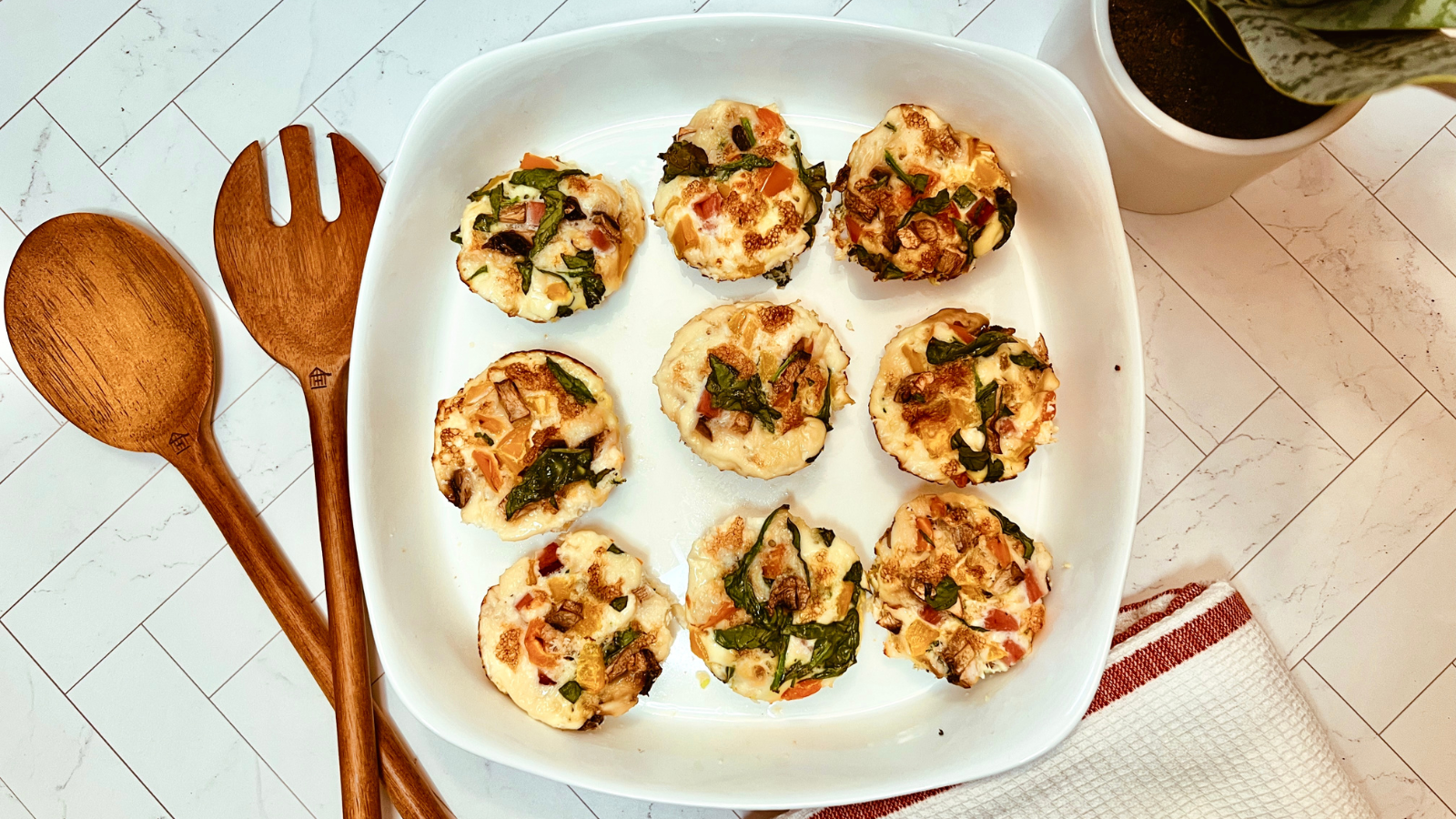 Image of Ham and Veggie Egg White Bites