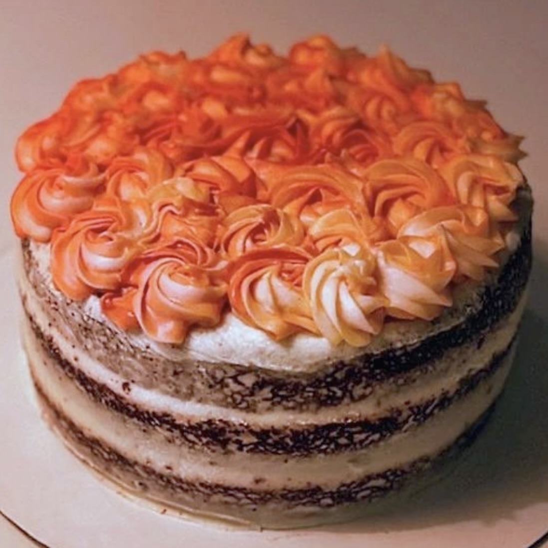 Spiced (Carrot) Cake with Apple Filling and Cream Cheese Frosting
