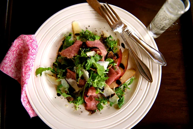 Image of Bresaola, Manchego & Pear Salad