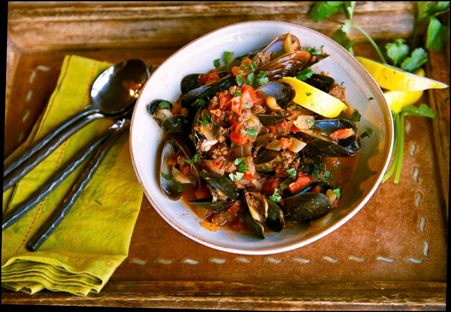 Image of Mussels in Tomato Broth with Buffalo Chorizo