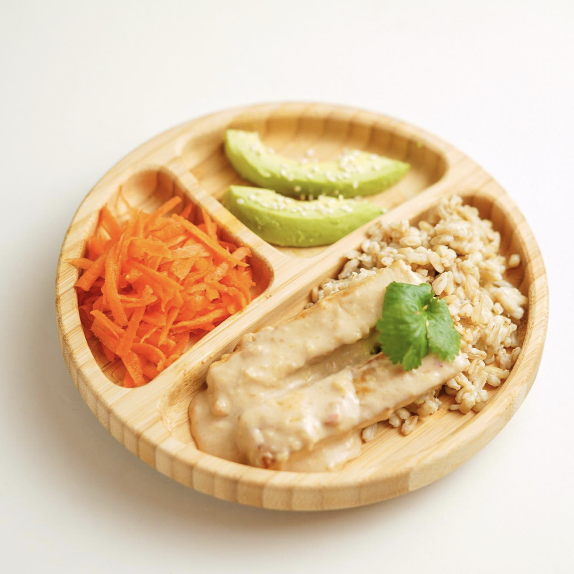 Image of 👶Från 6 till 9 månader- skär tofun i långa bitar....